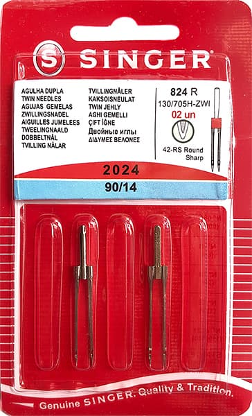 Двойные иглы №90 4.0 Singer 2024 130/705H 2шт