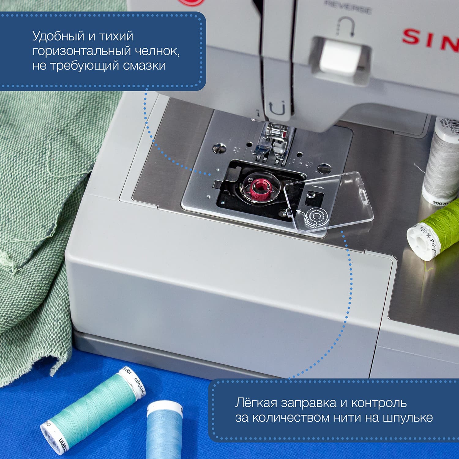 Электромеханическая швейная машина Singer Heavy Duty 4423 - фото №7